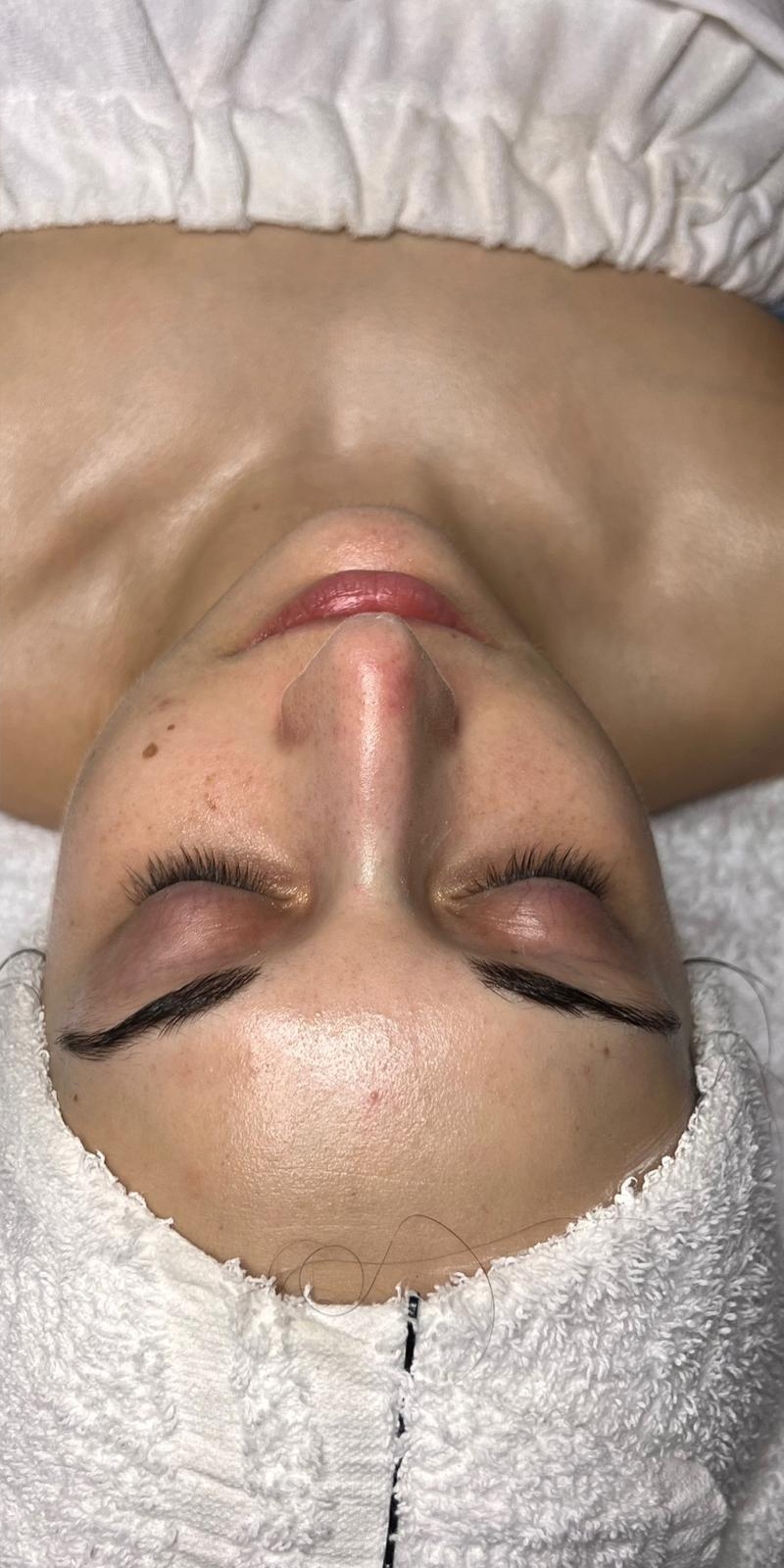 After brow and lash treatment
